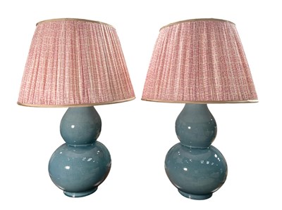 Lot 83 - VAUGHAN - PAIR OF MODERN DESIGNER TABLE LAMPS