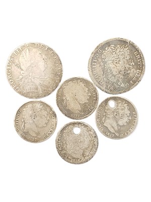 Lot 54 - 1787 KING GEORGE III SILVER SHILLING & OTHER EXAMPLES