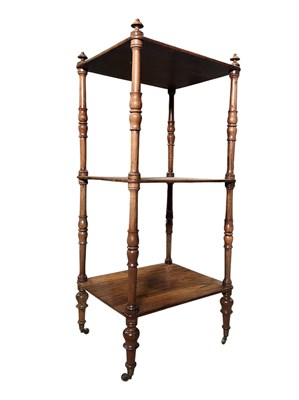 Lot 282 - MANNER OF GILLOWS OF LANCASTER - ROSEWOOD WHATNOT ETAGERE