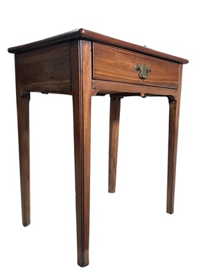 Lot 336 - 19TH CENTURY MAHOGANY LOWBOY WRITING TABLE DESK