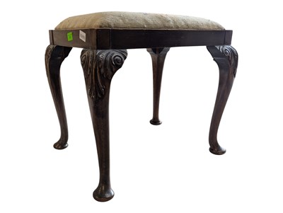 Lot 762 - 18TH CENTURY MAHOGANY & TAPESTRY STOOL