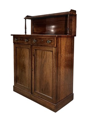 Lot 294 - 19TH CENTURY ROSEWOOD CHIFFONIER SIDEBOARD