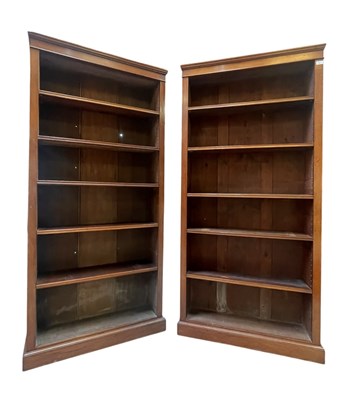 Lot 291 - PAIR OF 19TH CENTURY REVIVAL MAHOGANY TALL BOOKCASES
