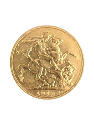 Lot 2 - 1910 KING EDWARD VII GOLD SOVEREIGN
