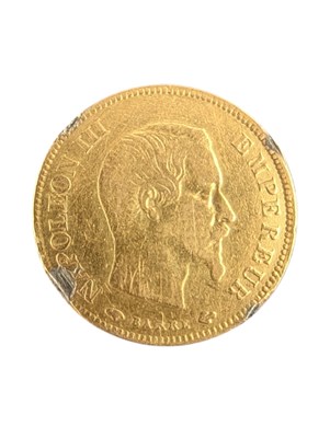 Lot 1 - 1857 NAPOLEON II GOLD TEN FRANCS