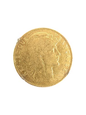 Lot 4 - 1914 FRENCH GOLD TEN FRANCS