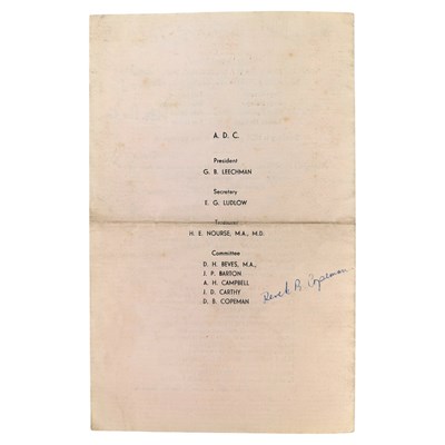 Lot 6 - ELIOT, T. S. - 1943 THE FAMILY REUNION, A. D. C. THEATRE PROGRAMME, SIGNED BY ELIOT AND THE CAST