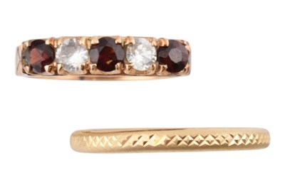 Lot 406 - TWO 14CT GOLD RINGS