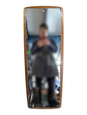 Lot 570 - BRITISH MODERN DESIGN - MID CENTURY TEAK ATOMIC WALL MIRROR