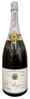 Lot 192 - POL ROGER & CO EPERNAY CHAMPAGNE MAGNUM BOTTLE, WHITE LABEL