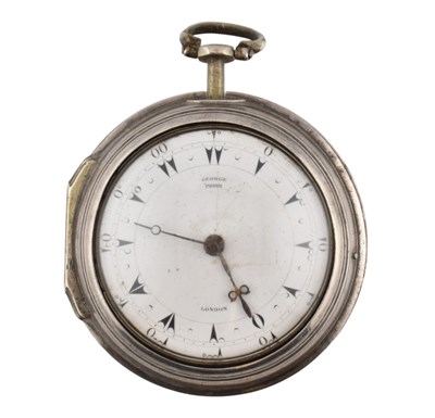 Lot 50 - GEORGE PRIOR LONDON HALLMARKED SILVER OPEN FACE POCKET WATCH 1802