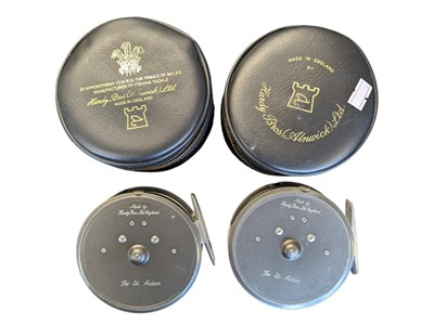 Lot 310 - THE HARDY BROS - TWO LATE 20TH CENTURY CASED ST AIDAN FISHING REELS