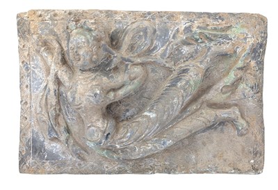 Lot 61 - TANG DYNASTY LIMESTONE CARVING DEPICTING AN APSARA FEITIAN 唐 石刻飞天