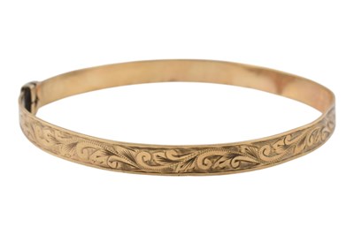 Lot 165 - 1960S HALLMARKED 9CT GOLD BANGLE