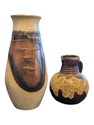 Lot 630 - CARSTENS / BAY - WEST GERMAN POTTERY - TWO VINTAGE CERAMIC VASES