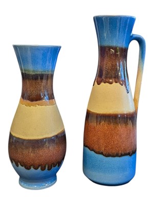 Lot 643 - CARSTENS TONNIESHOF - WEST GERMAN POTTERY - TWO VINTAGE CERAMIC VASES