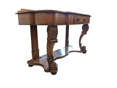 Lot 883 - 19TH CENTURY VICTORIAN MAHOGANY WRITING TABLE DESK