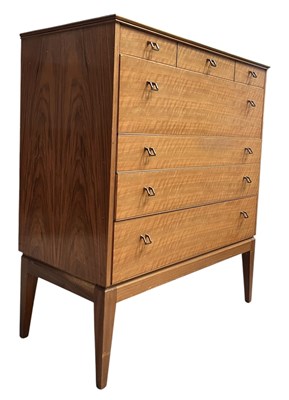 Lot 286 - ALFRED COX AC FURNITURE - RETRO MID CENTURY CIRCA 1950S TEAK CHEST OF DRAWERS