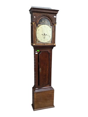 Lot 834 - EARLY 19TH CENTURY GEORGE III LONG CASE CLOCK