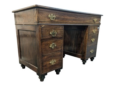 Lot 833 - 19TH CENTURY MAHOGANY TWIN PEDESTAL ARCHITECT'S PLAN CHEST