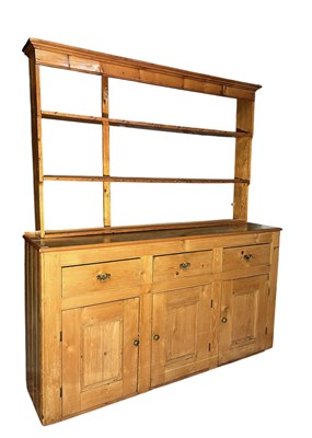 Lot 582 - 19TH CENTURY PINE WOOD WELSH DRESSER