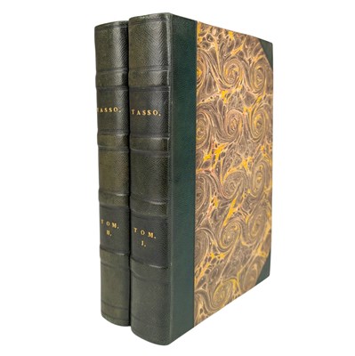 Lot 196 - TASSO, TORQUATO - 1824 LA GERUDALEMMA LIBERATA POEMA, 2VOLS