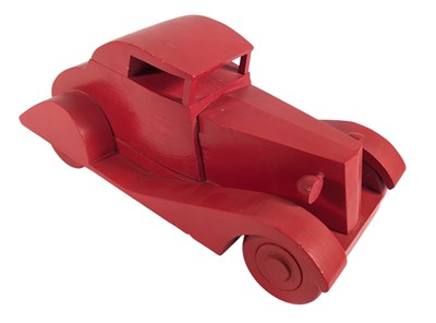 Lot 60 - SANTA CLAUS: THE MOVIE (1985) - ORIGINAL PROP WOODEN TOY CAR