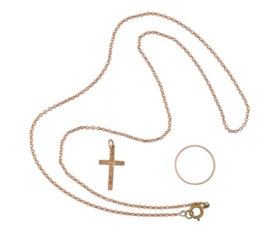 Lot 460 - A COLLECTION OF GOLD JEWELLERY
