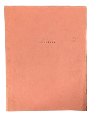 Lot 25 - CRESCENDO (HAMMER FILMS) - ORIGINAL PRODUCTION SCRIPT