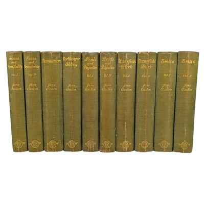 Lot 21 - AUSTEN, JANE - 1910 THE NOVELS OF JANE AUSTEN IN TEN VOLUMES, COLOUR PLATES