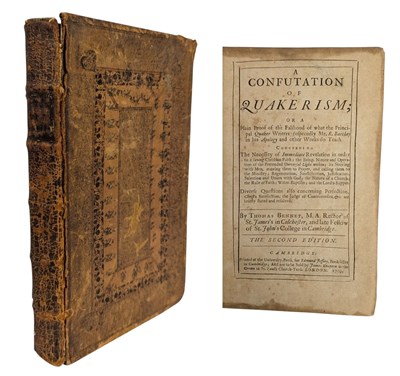 Lot 116 - BENNET, THOMAS - 1709 A CONFUTATION OF QUAKERISM, SECOND EDITION