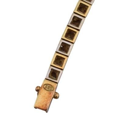 Lot 355 - 14CT GOLD & GEM SET NECKLACE