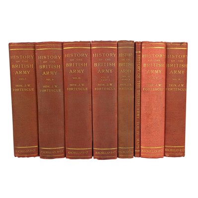 Lot 207 - FORTESCUE, HON. J. W. - 1910 A HISTORY OF THE BRITISH ARMY, 8VOLS