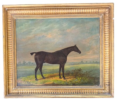 Lot 276 - JAMES BARENGER THE YOUNGER (1780-1831) - BAY MARE - OIL ON RELINED CANVAS PAINTING