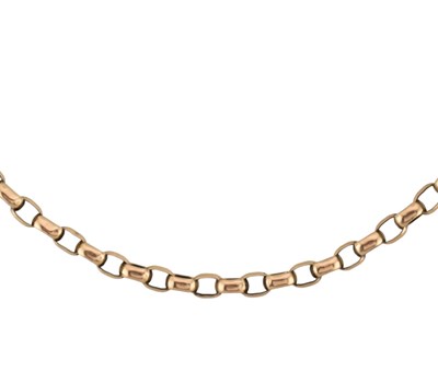 Lot 93 - ANTIQUE FACETED CHAIN LINK NECKLACE