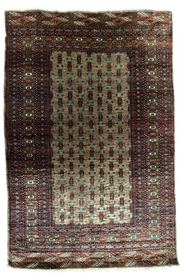 Lot 399 - 20TH CENTURY PERSIAN BALUCH PART-SILK FLOOR CARPET RUG