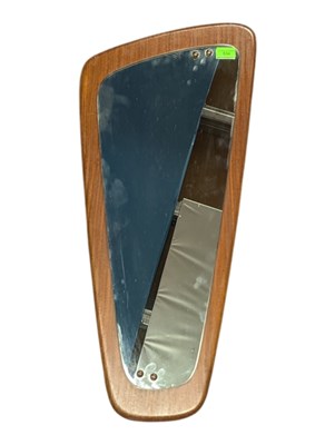 Lot 594 - MID CENTURY 1960S TEAK WALL MIRROR