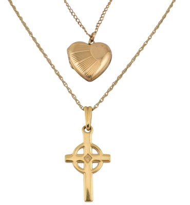Lot 434 - TWO PENDANT NECKLACES