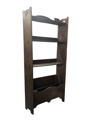 Lot 876 - EARLY 20TH CENTURY ARTS & CRAFTS OAK BOOKCASE