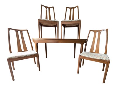 Lot 598 - MID CENTURY 1970S TEAK NATHAN DINING SUITE
