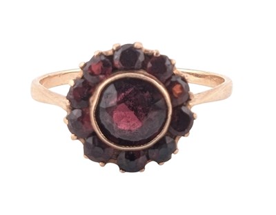 Lot 80 - TWO EARLY 20TH CENTURY GOLD & GARNET RINGS