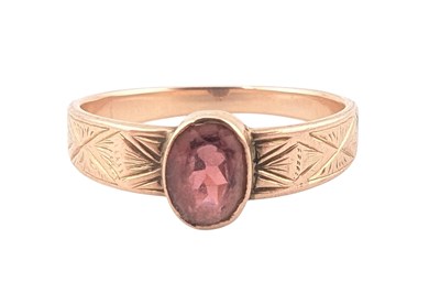 Lot 80 - TWO EARLY 20TH CENTURY GOLD & GARNET RINGS