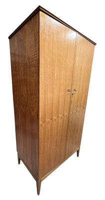 Lot 299 - ALFRED COX X AC FURNITURE - RETRO MID CENTURY TEAK DOUBLE WARDROBE