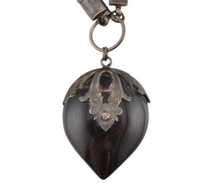 Lot 78 - 19TH CENTURY TORTOISESHELL FAITH, HOPE, & CHARITY PENDANT