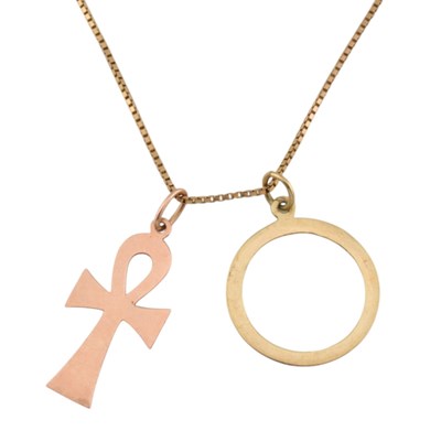 Lot 94 - 9CT GOLD PENDANT NECKLACE