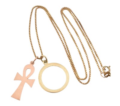 Lot 94 - 9CT GOLD PENDANT NECKLACE