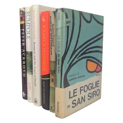 Lot 233 - SIGNED MODERN NOVELS, INC. JOHN MORTIMER, AUDREY COPPARD, PETER ACKROYD, ETC.