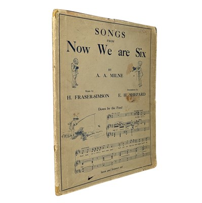Lot 217 - MILNE, A. A. - 1927 SONGS FROM NOW WE ARE SIX, ILLUS E. H. SHEPARD