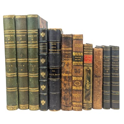 Lot 92 - FRENCH LITERATURE - COLLECTION OF 19TH CENTURY FRENCH LITERATURE, LEATHER BINDINGS