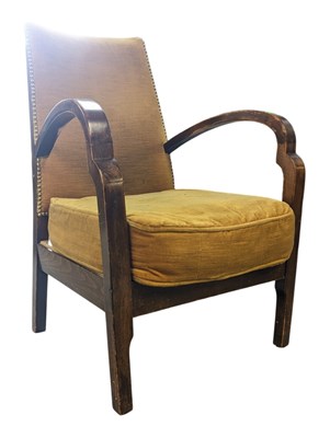 Lot 602 - 20TH CENTURY CIRCA 1930S ART DECO HALABALA BENTWOOD ARMCHAIR